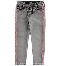 Molo Bukser - Adele - Grey Washed Denim Molo Bukser - Adele - Grey Washed Denim