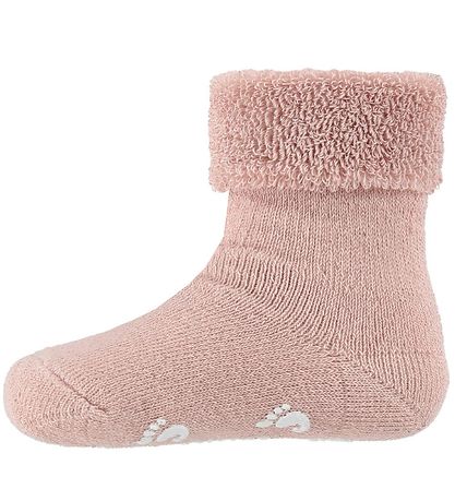 Fuzzies Baby Socks w. Anti-Slip - Powder Fuzzies Baby Socks w. Anti-Slip - Powder