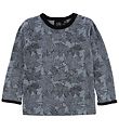 Petit by Sofie Schnoor Bluse - Uld/Bomuld - Blå m. Blade Petit by Sofie Schnoor Bluse - Uld/Bomuld - Blå m. Blade