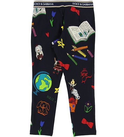 Dolce & Gabbana Leggings - Back To School - Navy/Print