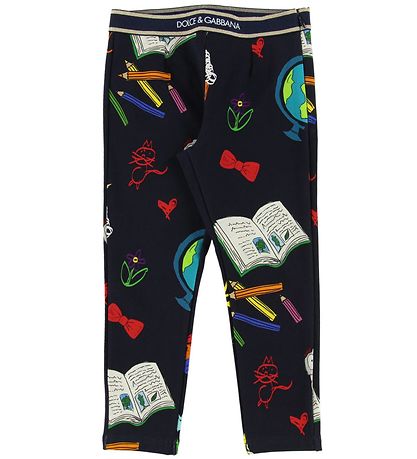 Dolce & Gabbana Leggings - Back To School - Navy/Print Dolce & Gabbana Leggings - Back To School - Navy/Print