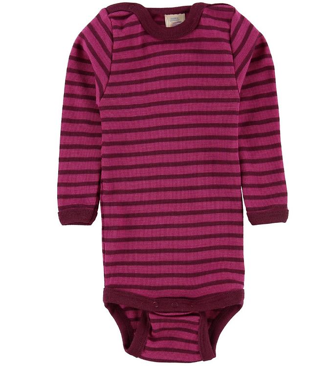 Engel Langærmet Body Uld/Silke - Raspberry/Orchid