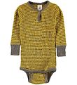 Engel Body L/S - Wool/Silk - Saffron/Walnut Engel Body L/S - Wool/Silk - Saffron/Walnut