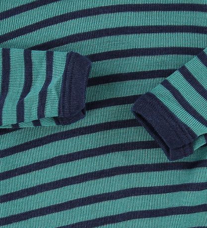 Engel Body L/S - Wool/Silk - Ice-blue/Navy-blue Engel Body L/S - Wool/Silk - Ice-blue/Navy-blue
