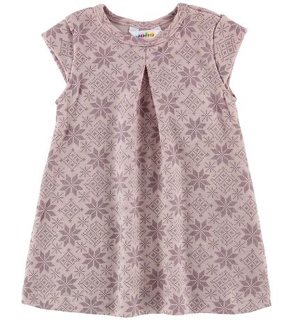 Joha Kjole - Ull - Rosa m. Stjerner Joha Kjole - Ull - Rosa m. Stjerner
