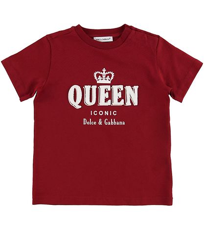 Dolce & Gabbana T-shirt - Millennials - Rød m. Queen Dolce & Gabbana T-shirt - Millennials - Rød m. Queen