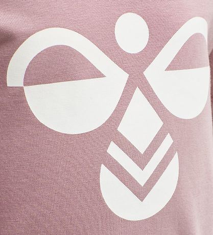 Hummel Bluse - HMLFlipper - Mørk Rosa m. Logo Hummel Bluse - HMLFlipper - Mørk Rosa m. Logo