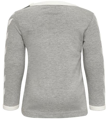 Hummel Bluse - HMLFlipper - Gråmeleret m. Logo