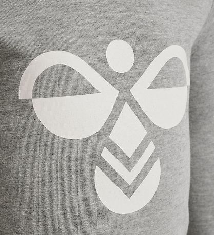 Hummel Bluse - HMLFlipper - Gråmeleret m. Logo