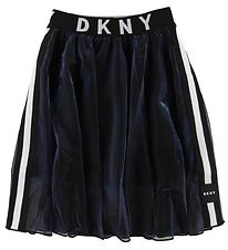 DKNY Skirt - Black/Holographic w. Logo DKNY Skirt - Black/Holographic w. Logo