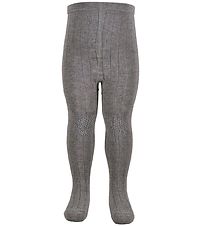 Melton Strømpebukser - ABS - Bambus/Uld - Gråmeleret