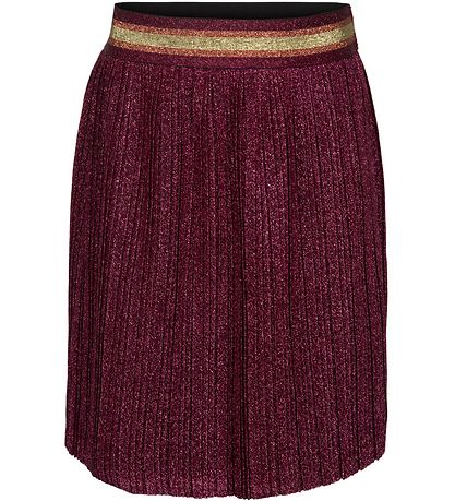 Petit by Sofie Schnoor Kjol - Fiippa - Bordeaux m. Glitter