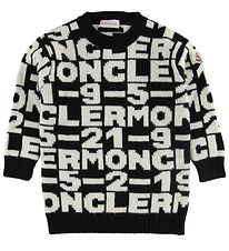 Moncler Kjole - Akryl/Uld - Sort/Hvid m. Tekst Moncler Kjole - Akryl/Uld - Sort/Hvid m. Tekst
