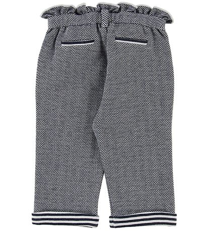 Emporio Armani Bukser - Hvid/Navy m. Mønster