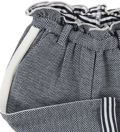 Emporio Armani Bukser - Hvid/Navy m. Mønster