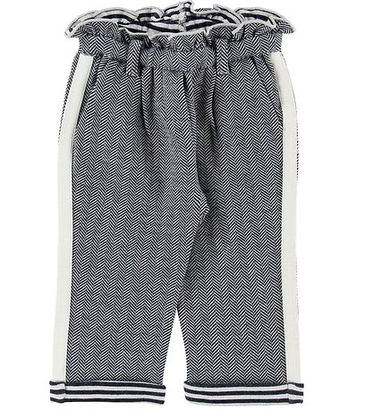 Emporio Armani Bukser - Hvid/Navy m. Mønster