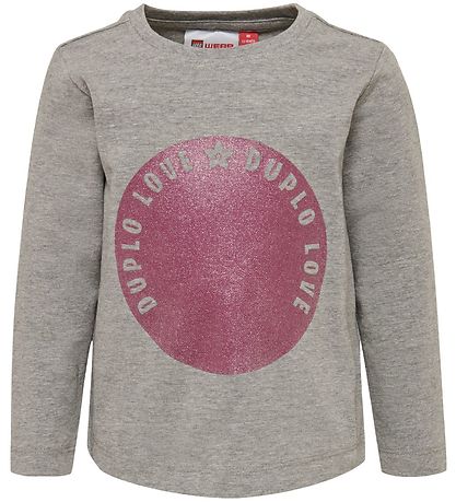 LEGO® Duplo Bluse - LWThelma - Gråmeleret m. Glimmer LEGO® Duplo Bluse - LWThelma - Gråmeleret m. Glimmer