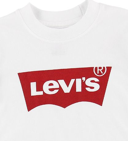 Levis T-shirt - Batwing - Hvid m. Logo Levis T-shirt - Batwing - Hvid m. Logo