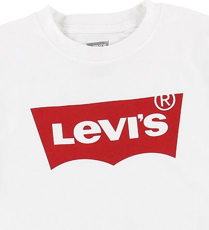 Levis T-shirt - Batwing - Hvid m. Logo Levis T-shirt - Batwing - Hvid m. Logo