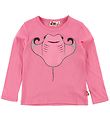 DYR Bluse L/S - Mammal - Lyserød m. Rokke