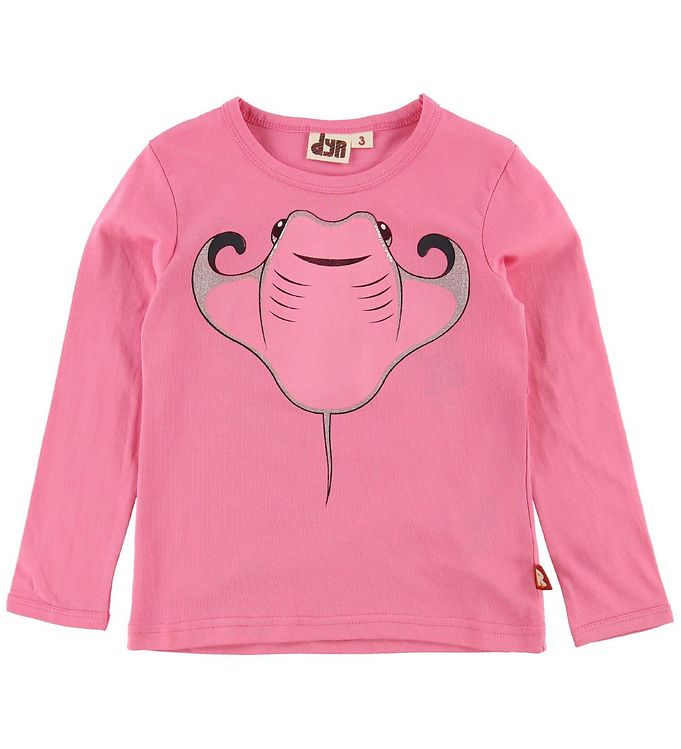 DYR Bluse L/S - Mammal - Lyserød m. Rokke