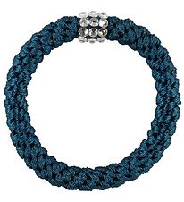 Kknekki Haarelastiek - Petrol m. Strass Kknekki Haarelastiek - Petrol m. Strass