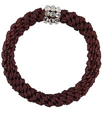 Kknekki Haarelastiek - Donker Bruin m. Strass Kknekki Haarelastiek - Donker Bruin m. Strass
