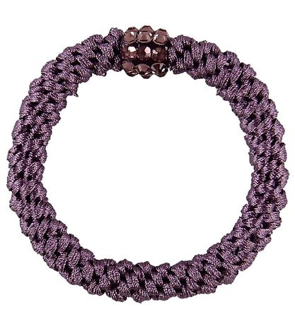 Kknekki Hair Tie - Purple w. Rhinestone