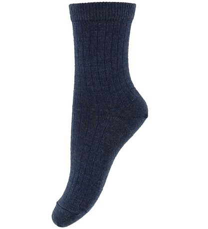 Chaussettes MP - Laine - Marine Chiné Chaussettes MP - Laine - Marine Chiné