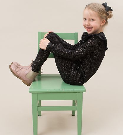 Little Wonders Bluse - Celine - Sort m. Glimmerprikker Little Wonders Bluse - Celine - Sort m. Glimmerprikker