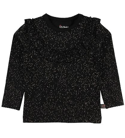 Little Wonders Bluse - Celine - Sort m. Glimmerprikker Little Wonders Bluse - Celine - Sort m. Glimmerprikker