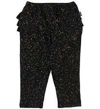 Little Wonders Leggings - Abigail - Sort m. Glimmerprikker Little Wonders Leggings - Abigail - Sort m. Glimmerprikker