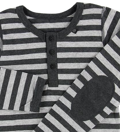 Say-So Bluse m. Knapper - Gråstribet Say-So Bluse m. Knapper - Gråstribet