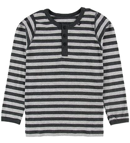 Say-So Bluse m. Knapper - Gråstribet Say-So Bluse m. Knapper - Gråstribet