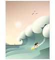 Vissevasse Plakat - 50x70 - Surfer Vissevasse Plakat - 50x70 - Surfer