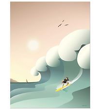 Vissevasse Plakat - 50x70 - Surfer Vissevasse Plakat - 50x70 - Surfer