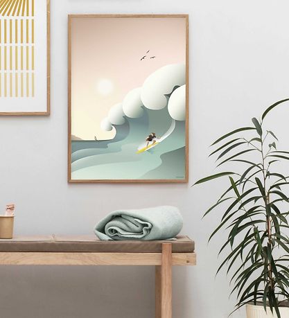 Vissevasse Plakat - 50x70 - Surfer Vissevasse Plakat - 50x70 - Surfer