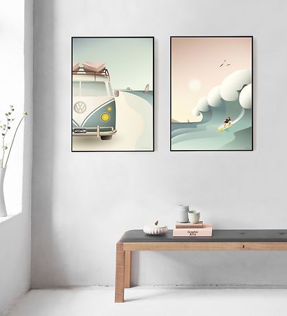 Vissevasse Plakat - 50x70 - Surfer Vissevasse Plakat - 50x70 - Surfer