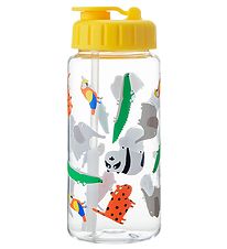 Petit Jour Paris Drinkfles - 350 ml - Geel m. Dieren Petit Jour Paris Drinkfles - 350 ml - Geel m. Dieren