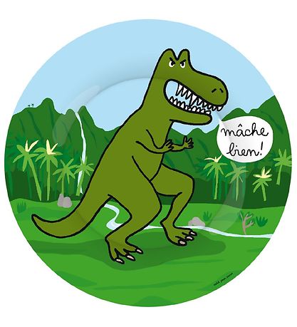 Petit Jour Paris Teller - Melamin - Dinosaurier