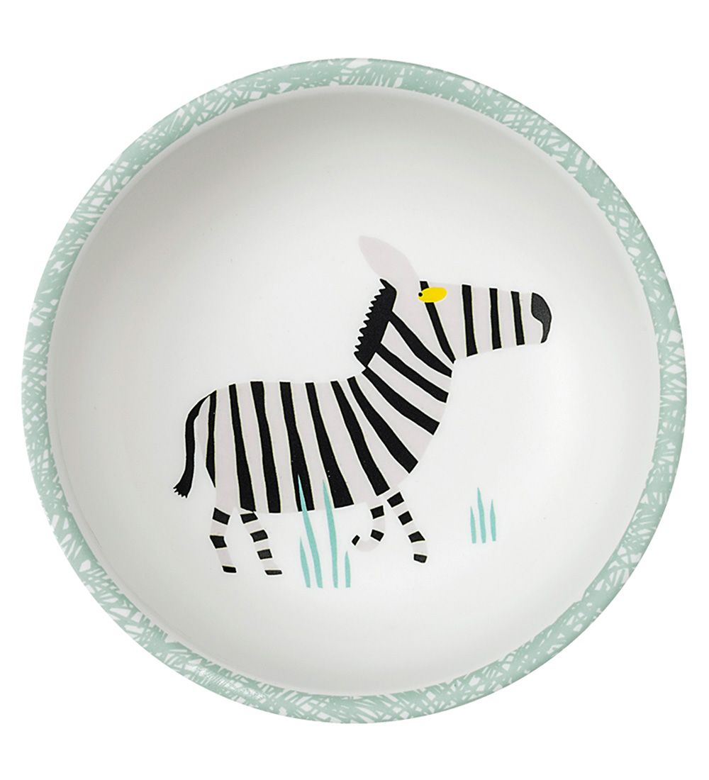 Petit Jour Paris Schüssel - Melamin - Weiß m. Zebra - Petit Jour Paris - One Size - Schüsseln