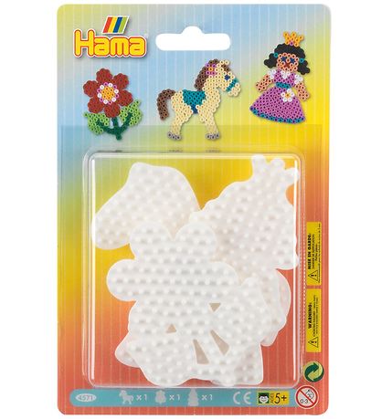 Hama Midi Perleplader - 3-pak - Blomst, Pony & Prinsesse Hama Midi Perleplader - 3-pak - Blomst, Pony & Prinsesse