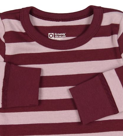 Katvig Tröja - Bordeaux/Rosa