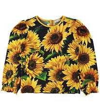 Dolce & Gabbana Bluse - Gul m. Solsikker Dolce & Gabbana Bluse - Gul m. Solsikker