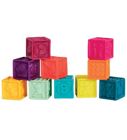 B. toys Bløde Klodser - One Two Squeeze - Multifarvet