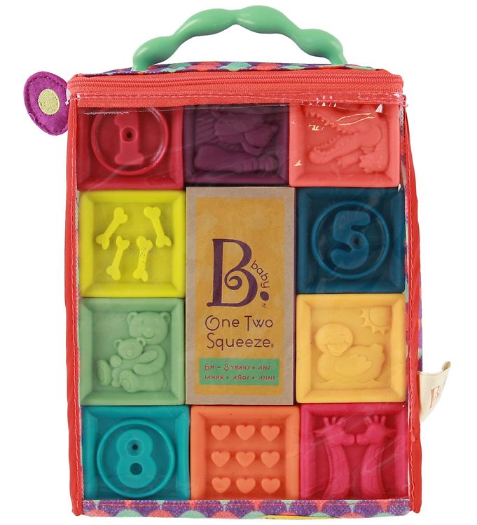 B. toys Bløde Klodser - One Two Squeeze - Multifarvet billede