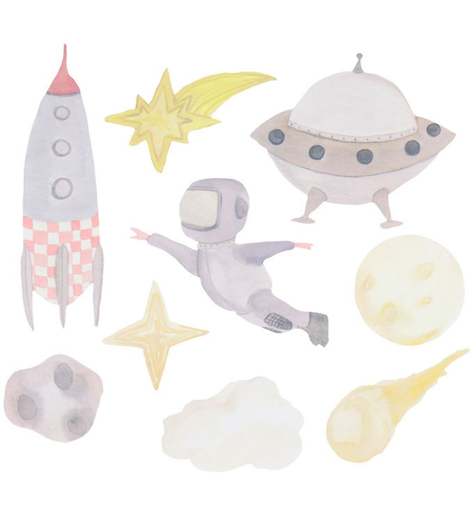 That's Mine - Wallsticker raket - Multi