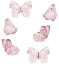 That's Mine Wallstickers - Sommerfugle - 6stk - Rose That's Mine Wallstickers - Sommerfugle - 6stk - Rose