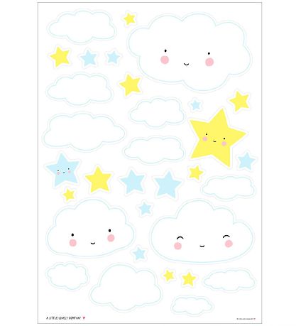 A Little Lovely Company Wallstickers - 35x50 cm - Cloud