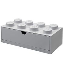 LEGO® Storage Opbevaringsskuffe - 8 Knopper - 31x15x9 - Grå LEGO® Storage Opbevaringsskuffe - 8 Knopper - 31x15x9 - Grå